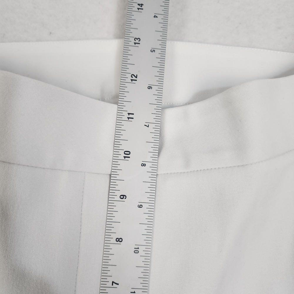 SPANX On-The-Go Ankle Slim Straight Pants Womens Large White High Rise Casual - Picture 4 of 6